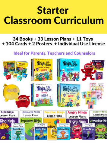 Starter Classroom Curriculum: 34 Books + 33 Lesson Plans + 11 Toys + 104 Cards + 2 Posters + Individual Use License