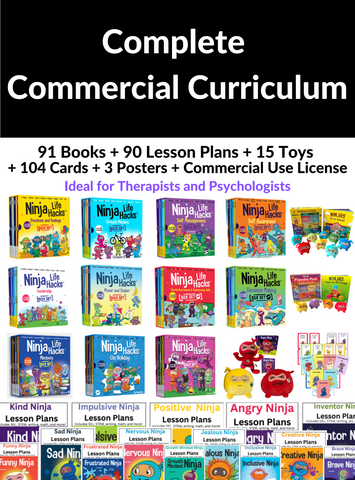 Complete Commercial Curriculum: 91 Books + 90 Lesson Plans + 15 Toys + 104 Cards + 3 Posters + Commercial Use License