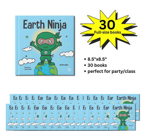 Earth Ninja Full-Size Party Pack (30 Books, 8.5"x8.5")