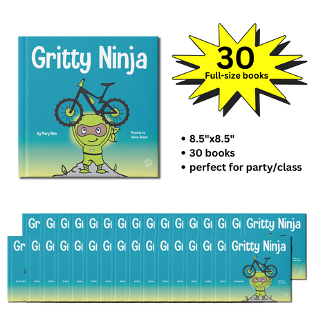 Gritty Ninja Full-Size Party Pack (30 Books, 8.5"x8.5")