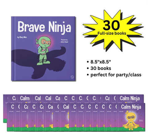 Brave Ninja Full-Size Party Pack (30 Books, 8.5"x8.5")