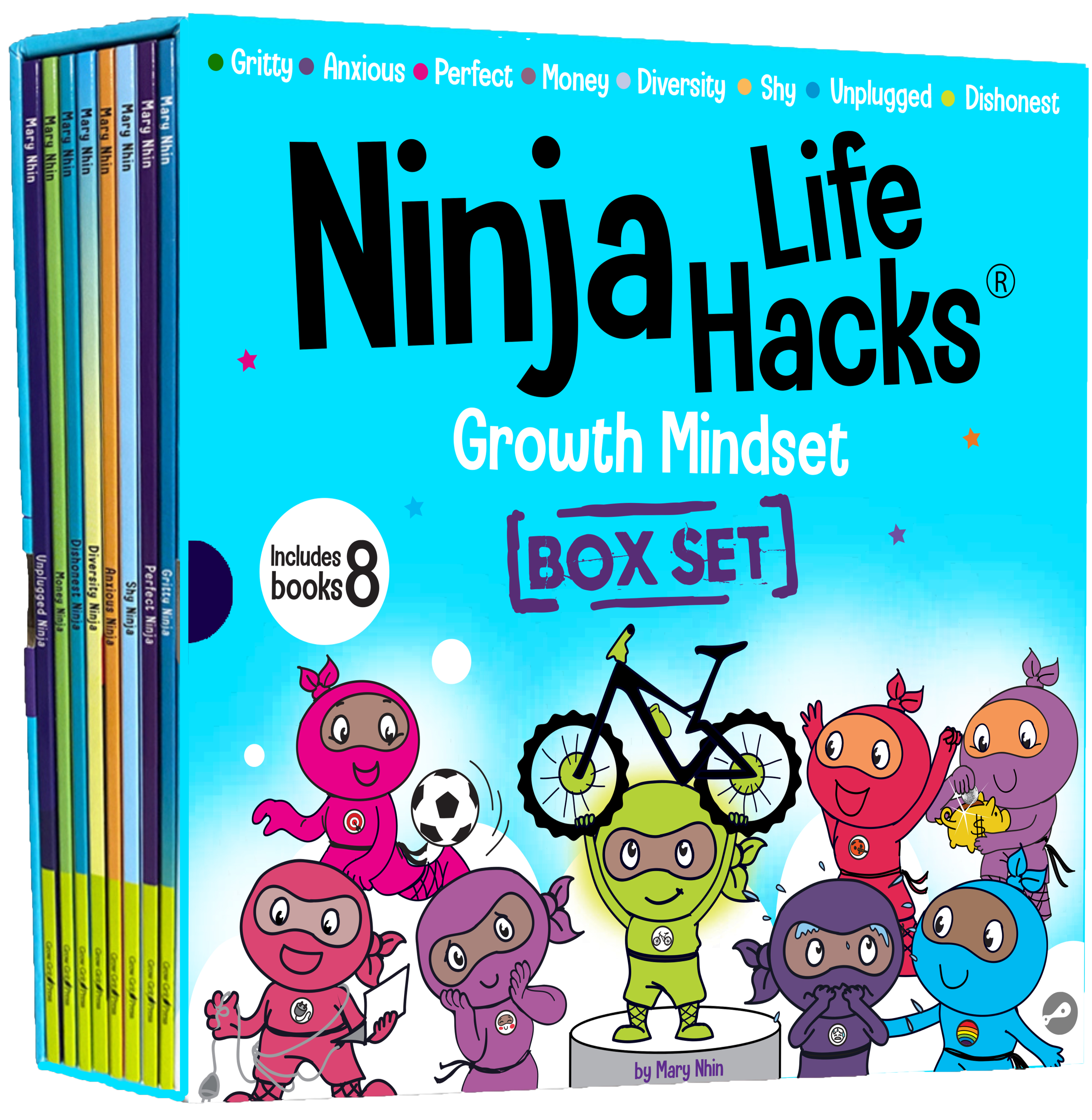 Mini Movers and Shakers 8 Book Box Set (Books 9-16) – Ninja Life Hacks -  Growth Mindset