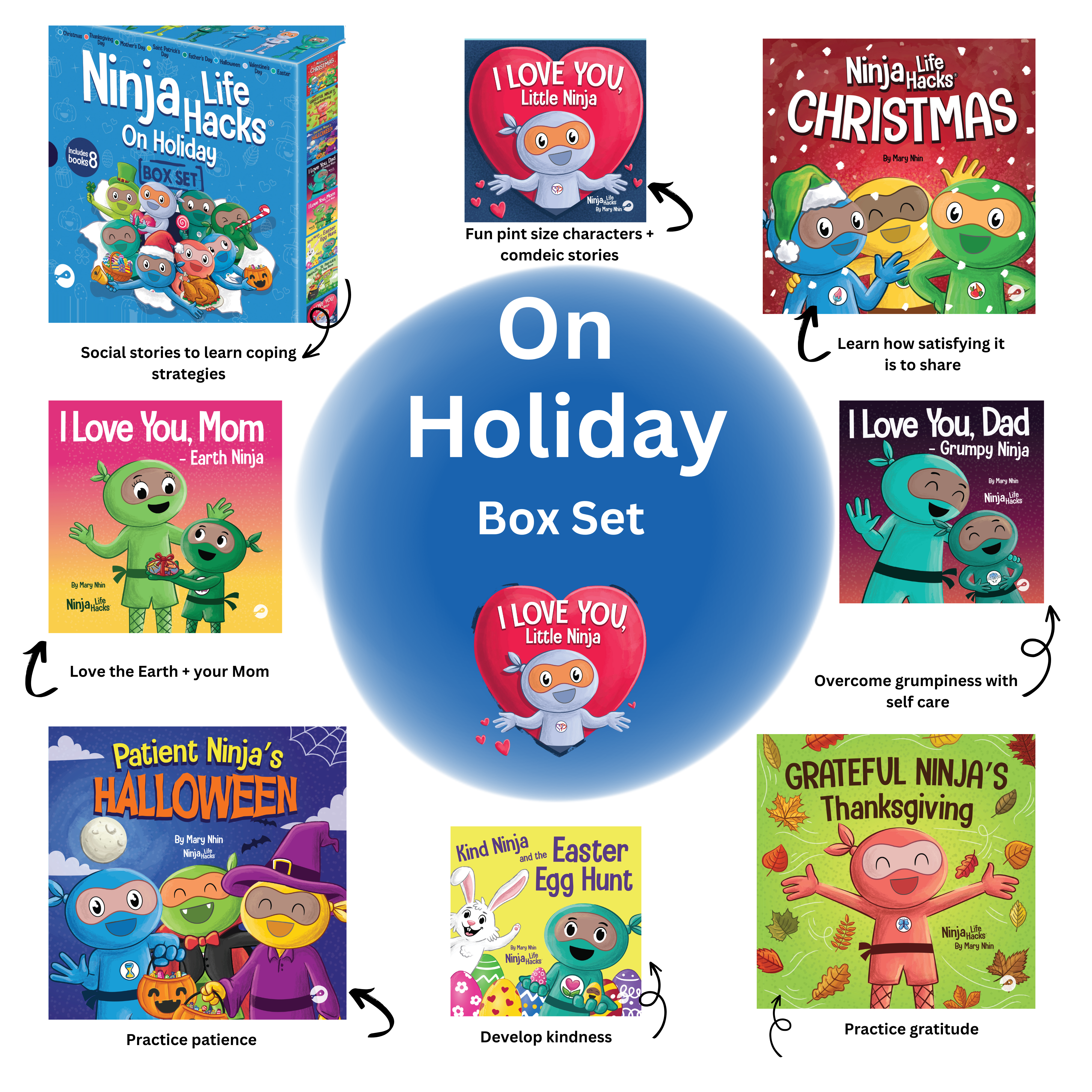 Ninjas On Holiday Box Set (Books 81-88: I Love You, Little Ninja Ninjas On Holiday Box Set (Books 81-88: I Love You, Little Ninja