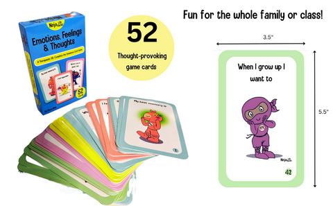 Emotions, Feelings, and Thoughts: A Therapeutic SEL Complete the Sentence Card Game (box)