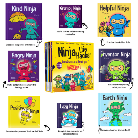 Ninja Life Hacks Emotions and Feelings 8 Book Box Set (Books 1-8)
