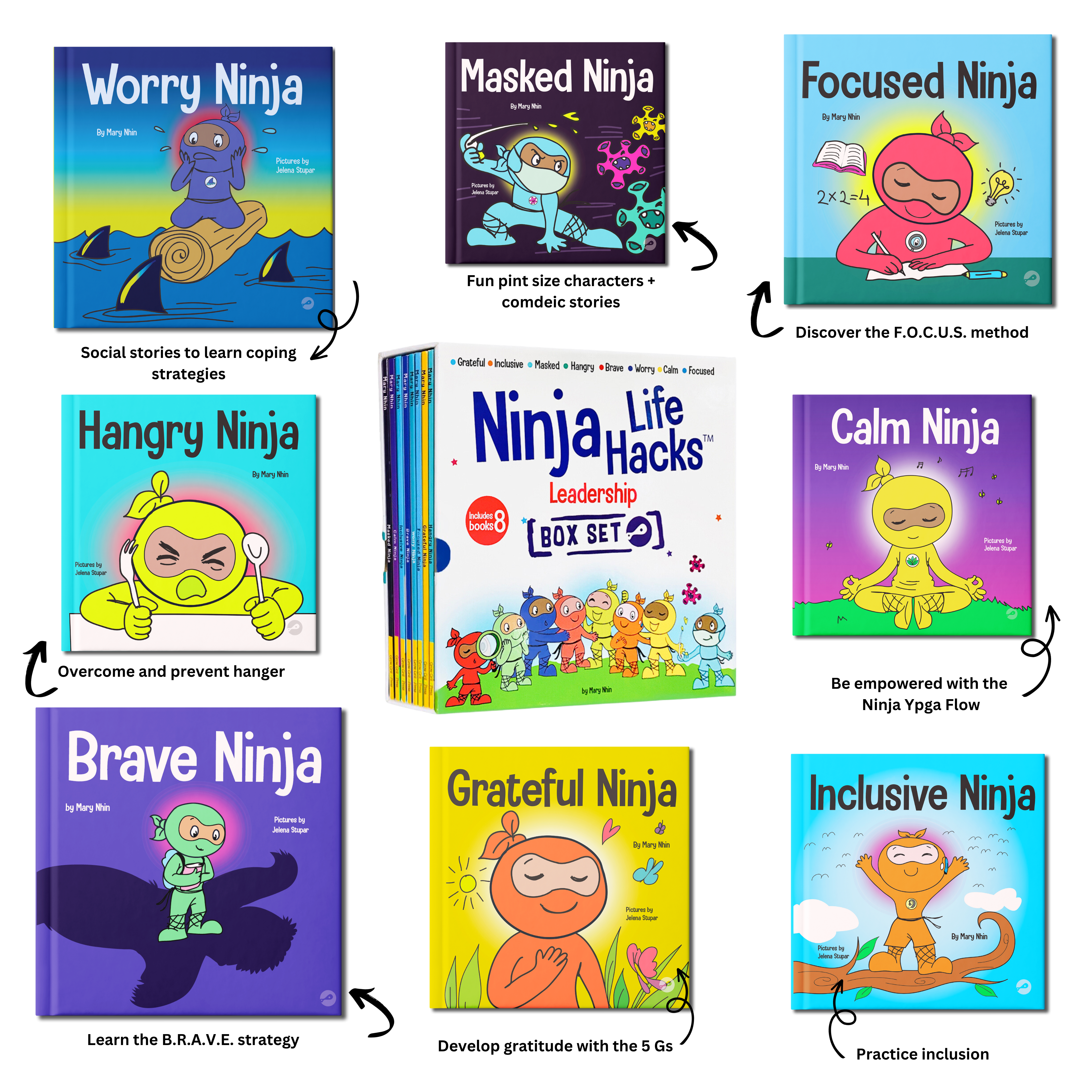 Yoga for Kids Books - Set of 4