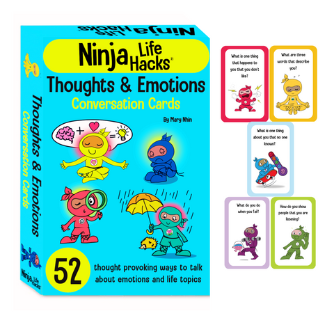 Ninja Life Hacks Thoughts and Emotions Conversation Cards (box)