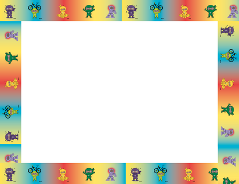 Spanish Character Bulletin Board Border