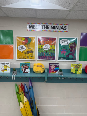 WELCOME Ninja headquarters, Reading, Calm Down, Meet Ninjas signs (4 signs)