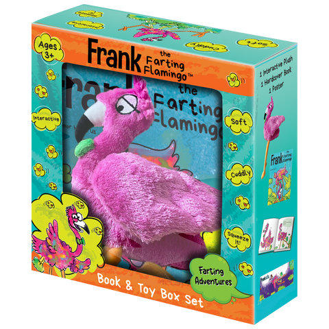 Frank the Farting Flamingo Interactive Toy Book Gift Box Set