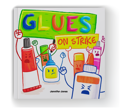 Glues On Strike Book + Lesson Plan Bundle