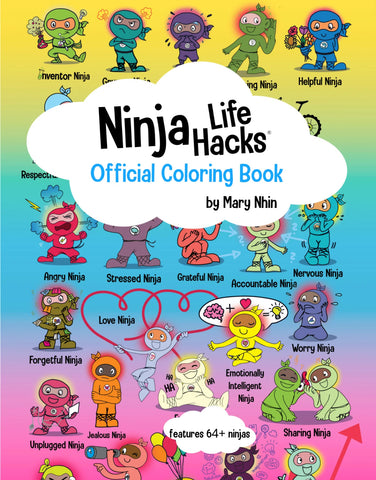Official Ninja Life Hacks Coloring Book