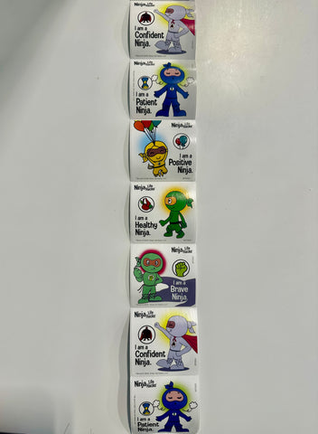 Ninja Life Hacks Stickers Set (100 Sticker Roll)