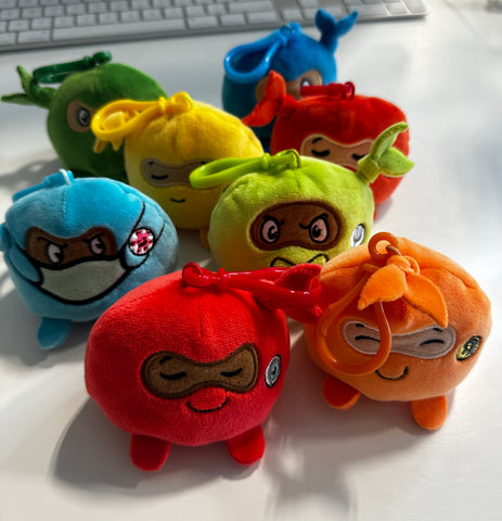 Ninja Toy Plush Minis Set IV (8): Inclusive Ninja, Masked Ninja, Grateful Ninja, Hangry Ninja, Focused Ninja, Calm Ninja, Brave Ninja, Worry Ninja