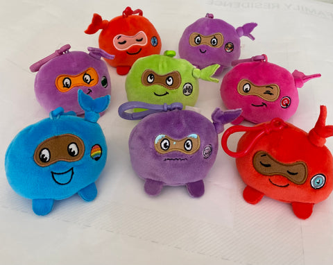 Ninja Toy Plush Minis Bundle III (8): Perfect Ninja, Anxious Ninja, Money Ninja, Gritty Ninja, Dishonest Ninja  Shy Ninja  Unplugged Ninja, Diversity Ninja
