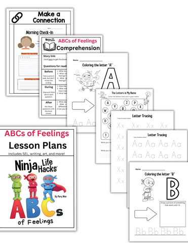 ABCs of Feelings Book + Lesson Plan Bundle