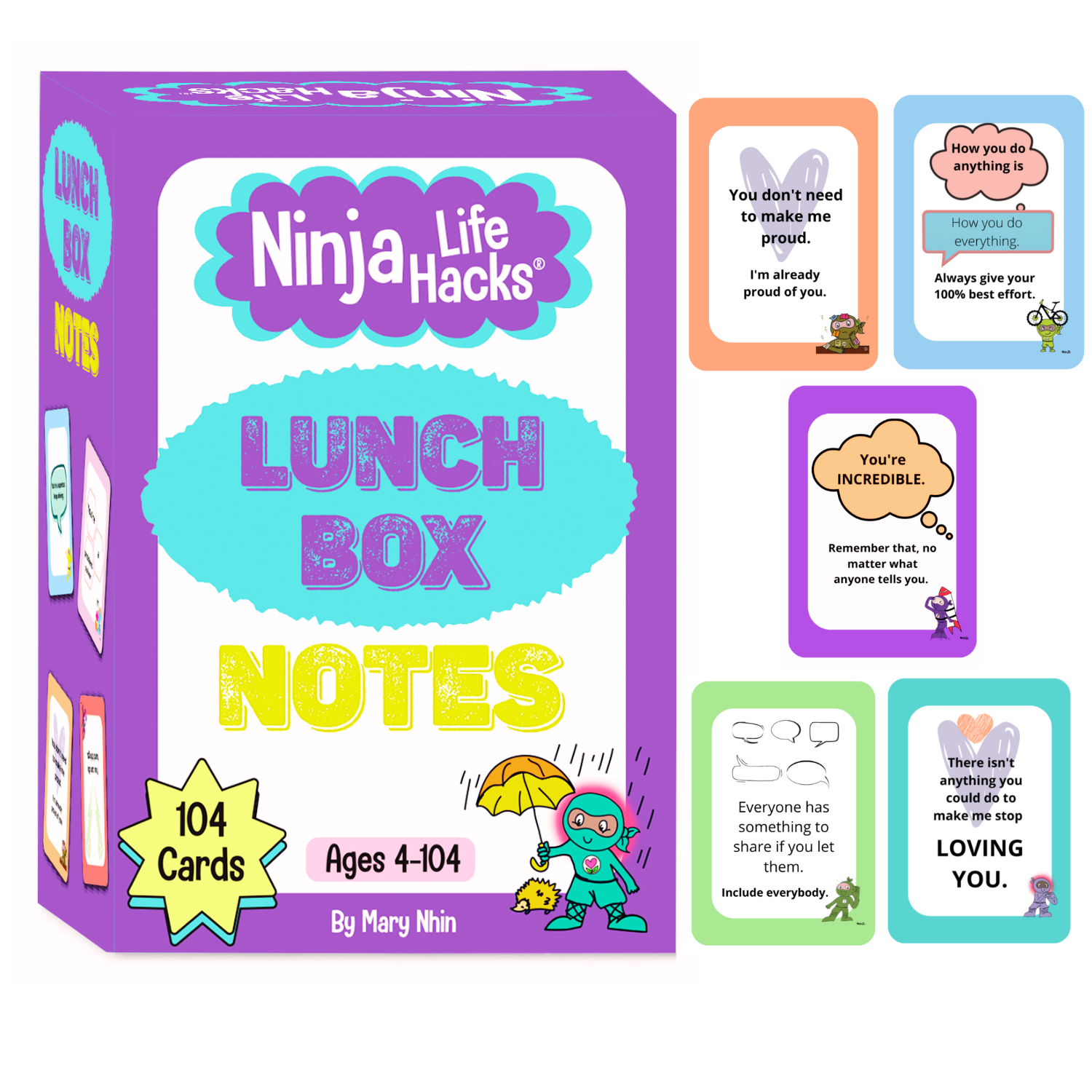 Lunch Box Notes (box) 104 cards – Ninja Life Hacks - Growth Mindset