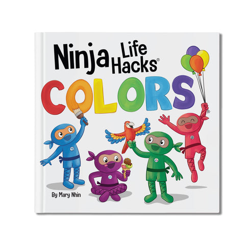 Little Ninja Life Hacks ABC’s, Shapes, Numbers, Colors Board Book Set: Social, Emotional Alphabet, Basic Concepts for Toddlers 1-4