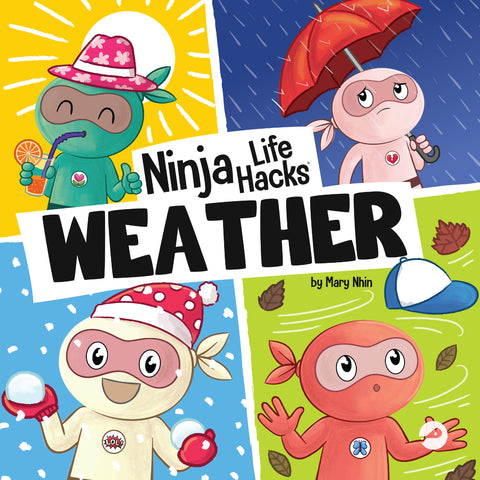 Little Ninja Life Hacks Basic Concepts Box Set 1 (Books 1-8: ABCs, Numbers, Shapes, Colors, Animals, Opposites, Weather, Body Parts)