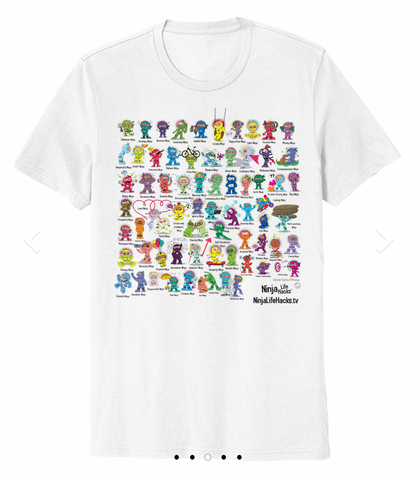 Ninja Life Hacks Adult Unisex Organic Cotton Allmade® Tee