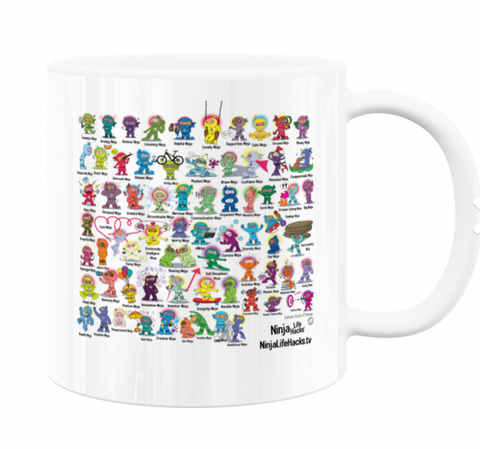 Ninja Life Hacks 11oz White Ceramic Mug