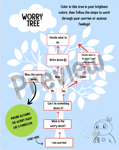 Worry Tree – Ninja Life Hacks - Growth Mindset