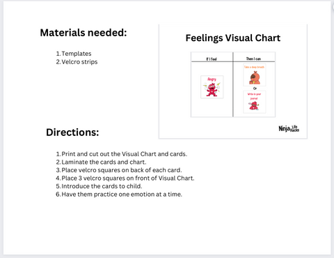 Feelings Visual Chart