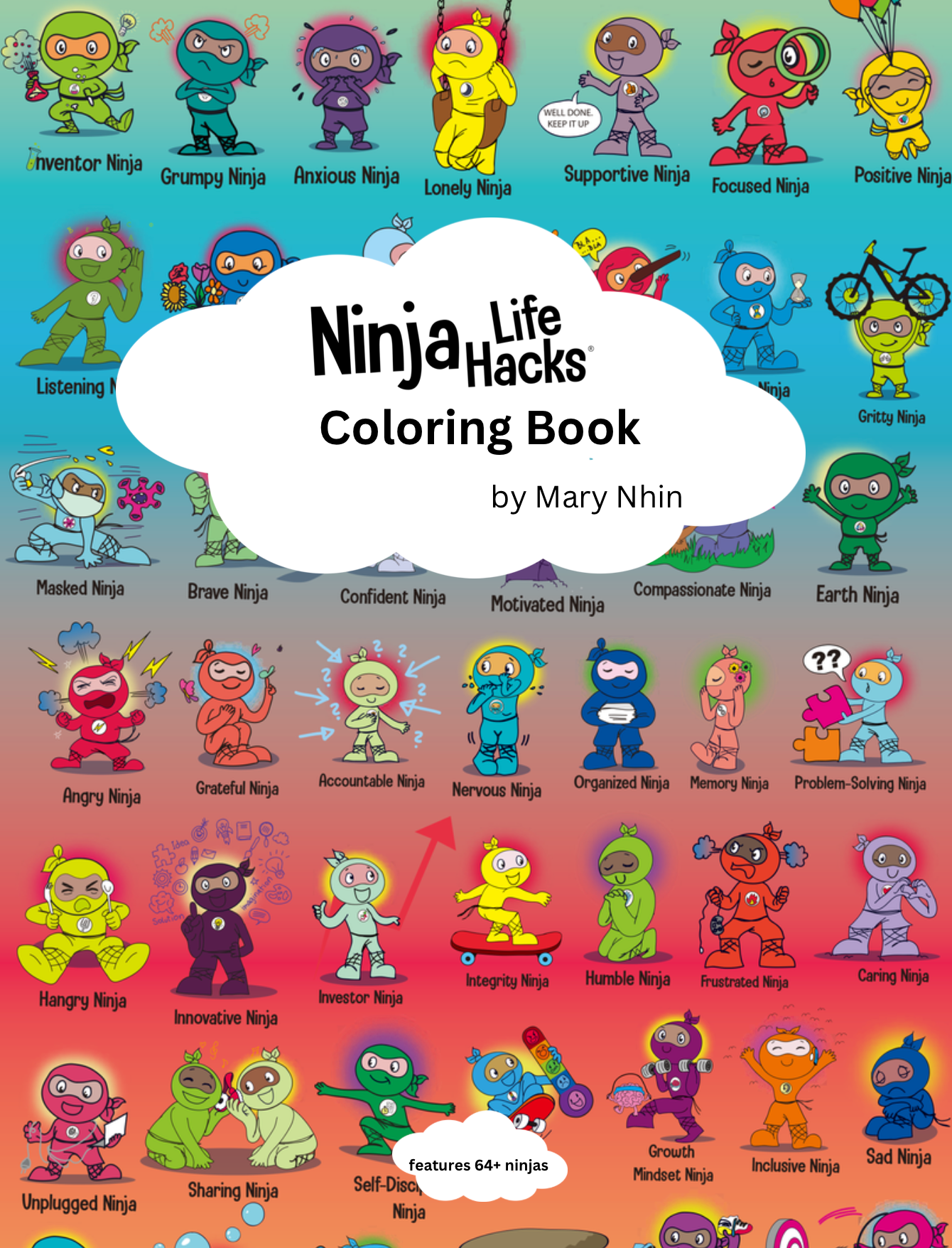 Ninja Life Hacks Coloring Pages