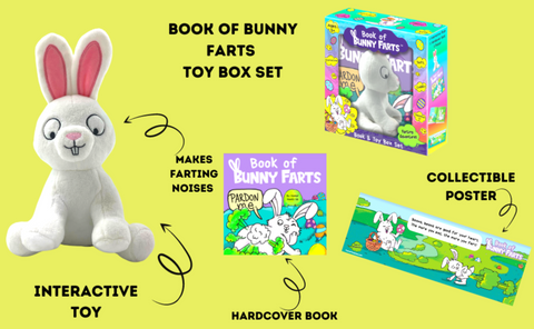Book of Bunny Farts Interactive Toy Book Gift Box Set