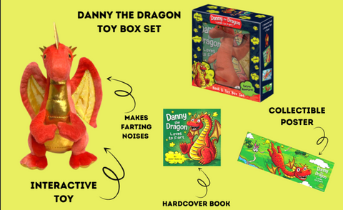 Danny the Dragon Interactive Toy Book Gift Box Set