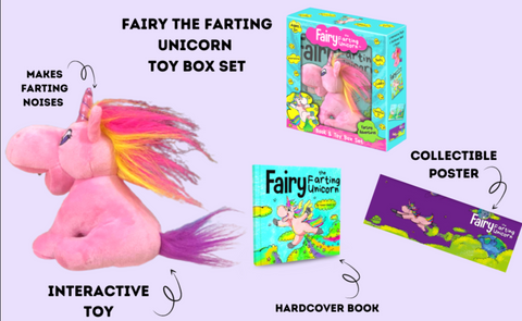 Fairy the Farting Unicorn Interactive Toy Book Gift Box Set