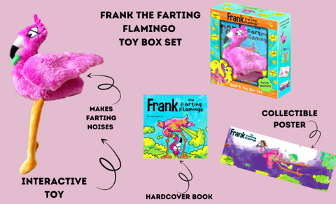 Frank the Farting Flamingo Interactive Toy Book Gift Box Set