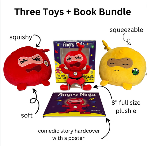 Three Toys + Book Bundle