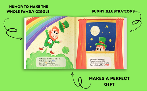Liam the Leprechuan Loves to Fart Paperback Book