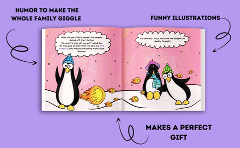 Artsy Fartsy the Penguin and the Farting Wars Paperback Book