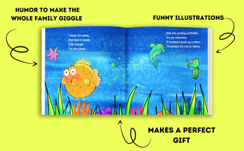 Pete the Pooting Pufferfish Paperback Book