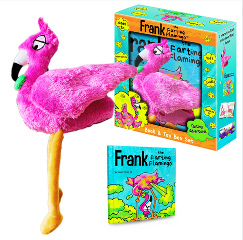 Frank the Farting Flamingo Interactive Toy Book Gift Box Set