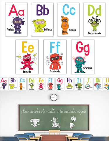 Spanish Alphabet Classroom Border