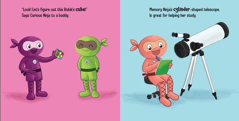 Ninja Life Hacks Shapes Book + Lesson Plan Bundle