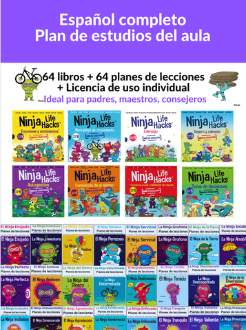 Complete Spanish Classroom Curriculum: 64 Books + 64 Lesson Plans  + Individual Use License