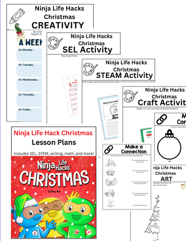 Ninjas on Holiday Bundle Lesson Plans (8 lessons, 185+ pages)