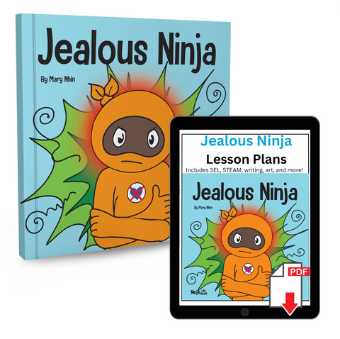 Jealous Ninja Paperback Book + Lesson Plan Bundle