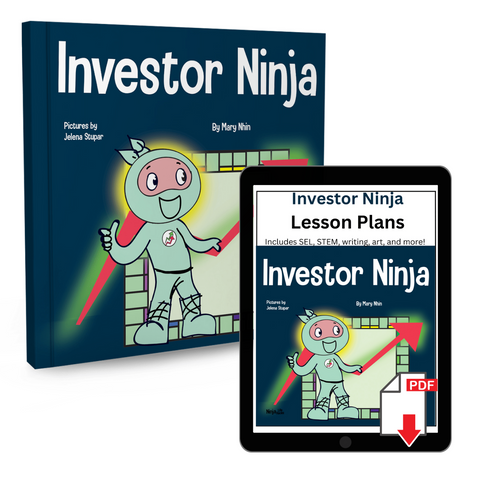 Investor Ninja Paperback Book + Lesson Plan Bundle