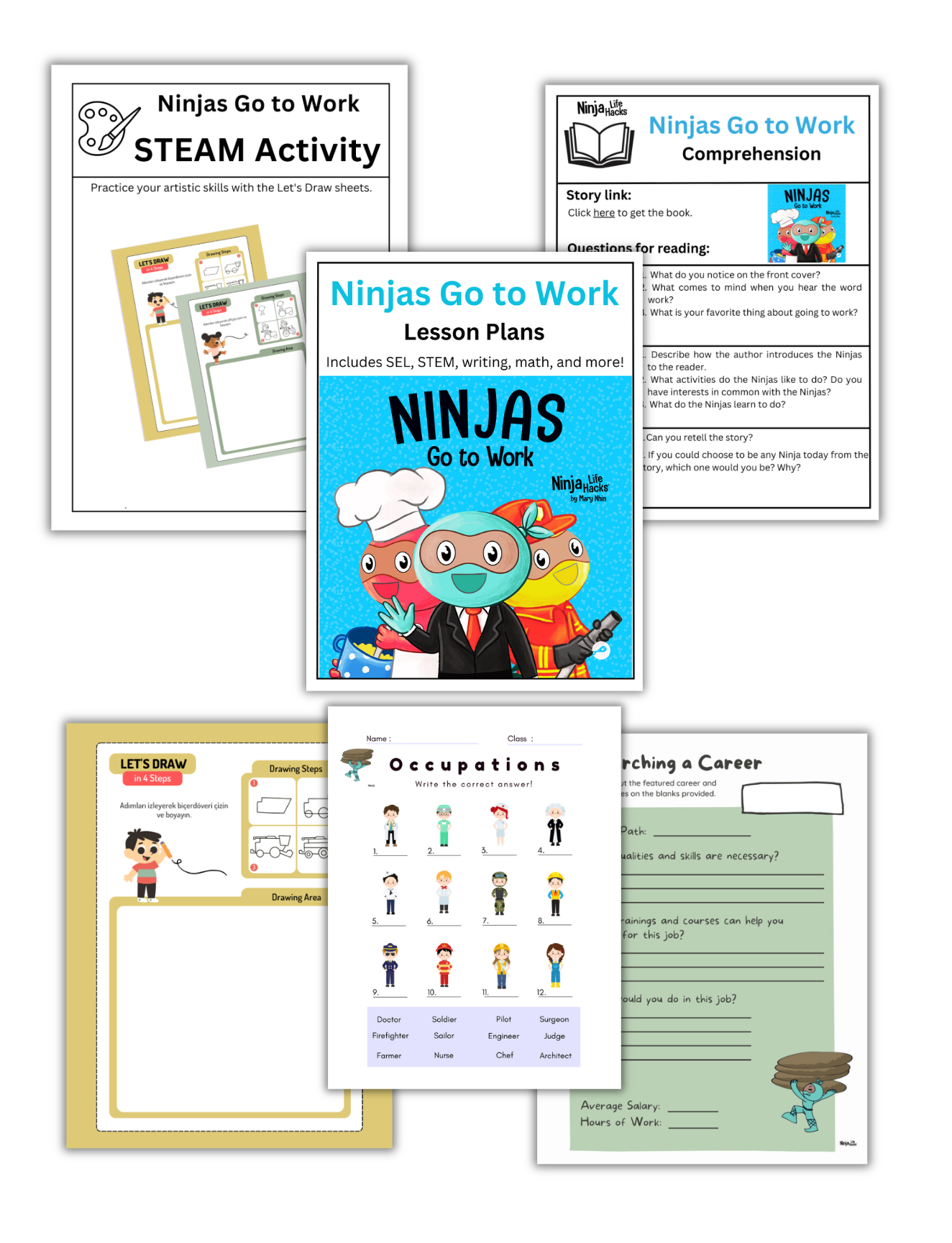 Ninja Lesson Plan Examples Ninjas Go to Work Lesson Plans – Ninja Life Hacks - Growth Mindset
