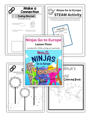 Ninjas Go! Bundle Lesson Plans (8 lessons, 185+ pages)