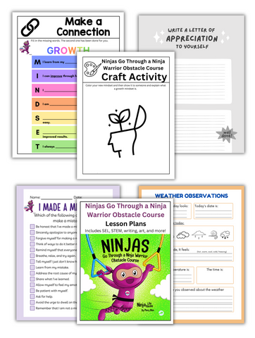 Ninjas Go through a Ninja Warrior Obstacle Course Lesson Plans
