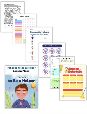 I Choose to Be a Helper Book + Lesson Plan Bundle