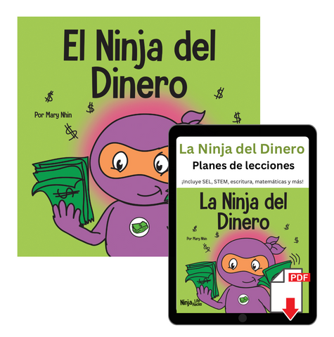 La Ninja Del Dinero (Money Ninja Spanish) Book + Lesson Plan Bundle