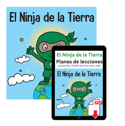 El Ninja de la Tierra (Earth Ninja Spanish) Book + Lesson Plan Bundle
