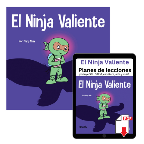El Ninja Valiente (Brave Ninja Spanish) Book + Lesson Plan Bundle